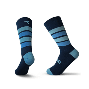 Calcetín Ciclismo Qhispiy B64 – Líneas Navy