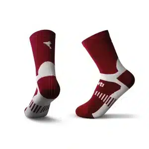 Calcetín Running B70 - Burdeo Blanco