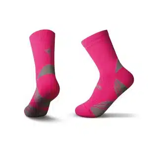 Calcetín Running B70 -Fucsia Gris